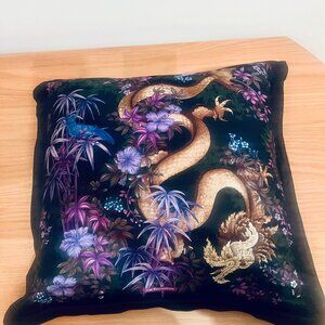 100% Silk Pillowcase (and PIllow) Designer Jim Thompson